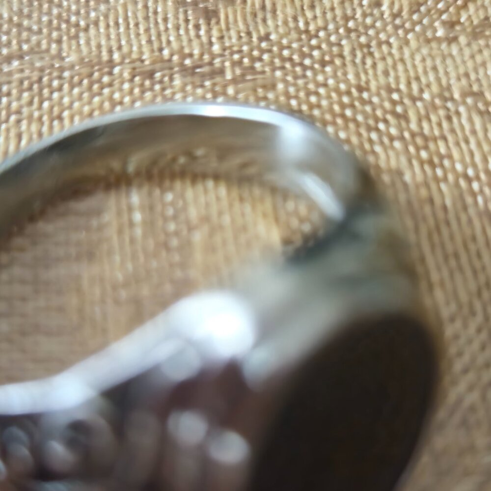 Men's Silver Tone Statement Ring - image 8